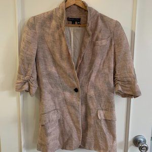 Dusty Rose Linen Blazer